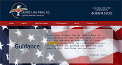 Desktop Screenshot of duprelaw.com